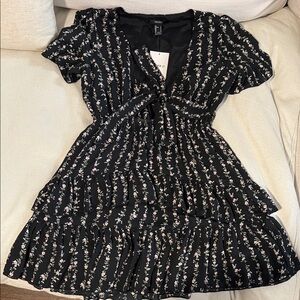 Forever 21 Black Floral Dress
